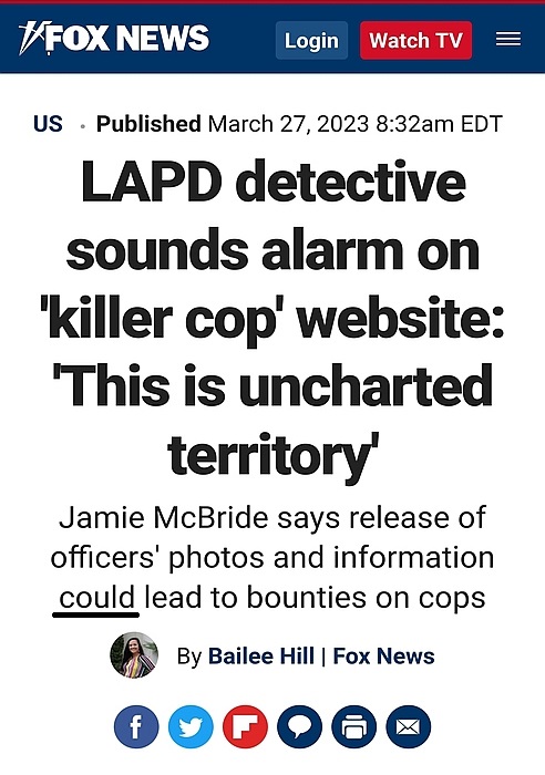 LAPD detective says information 'could' lead to bounties on LAPD cops